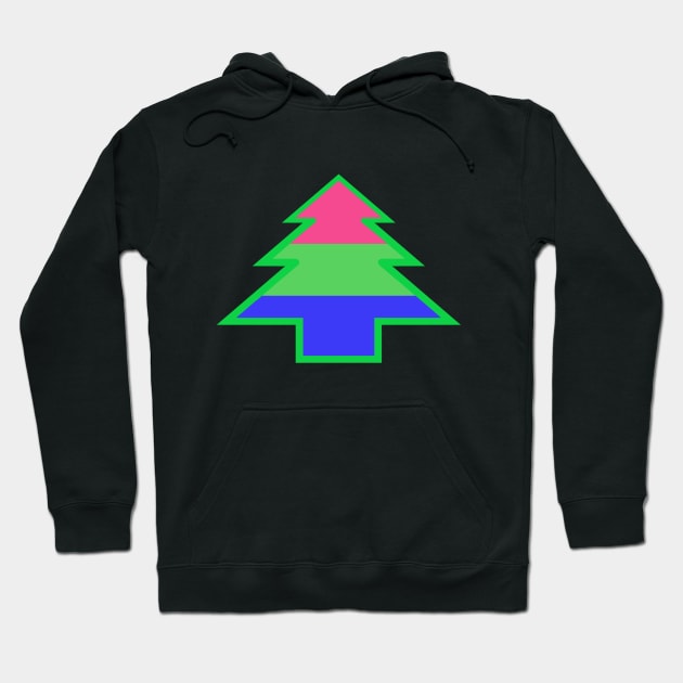 Polysexual/Polyromantic Pride: Christmas Tree Hoodie by DisneyFanatic23